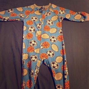 Sports footie jammies. 18 months